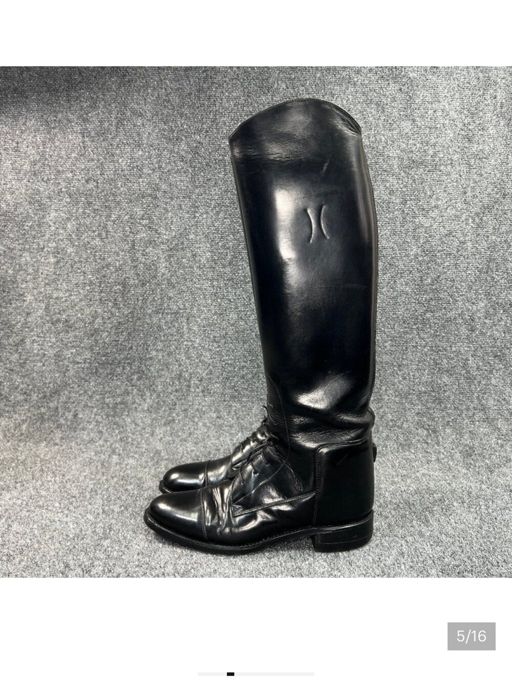 Black Leather Women’s Riding Boots - The Effingham Bond Classic Equestrian Boots - Picture 5 of 7